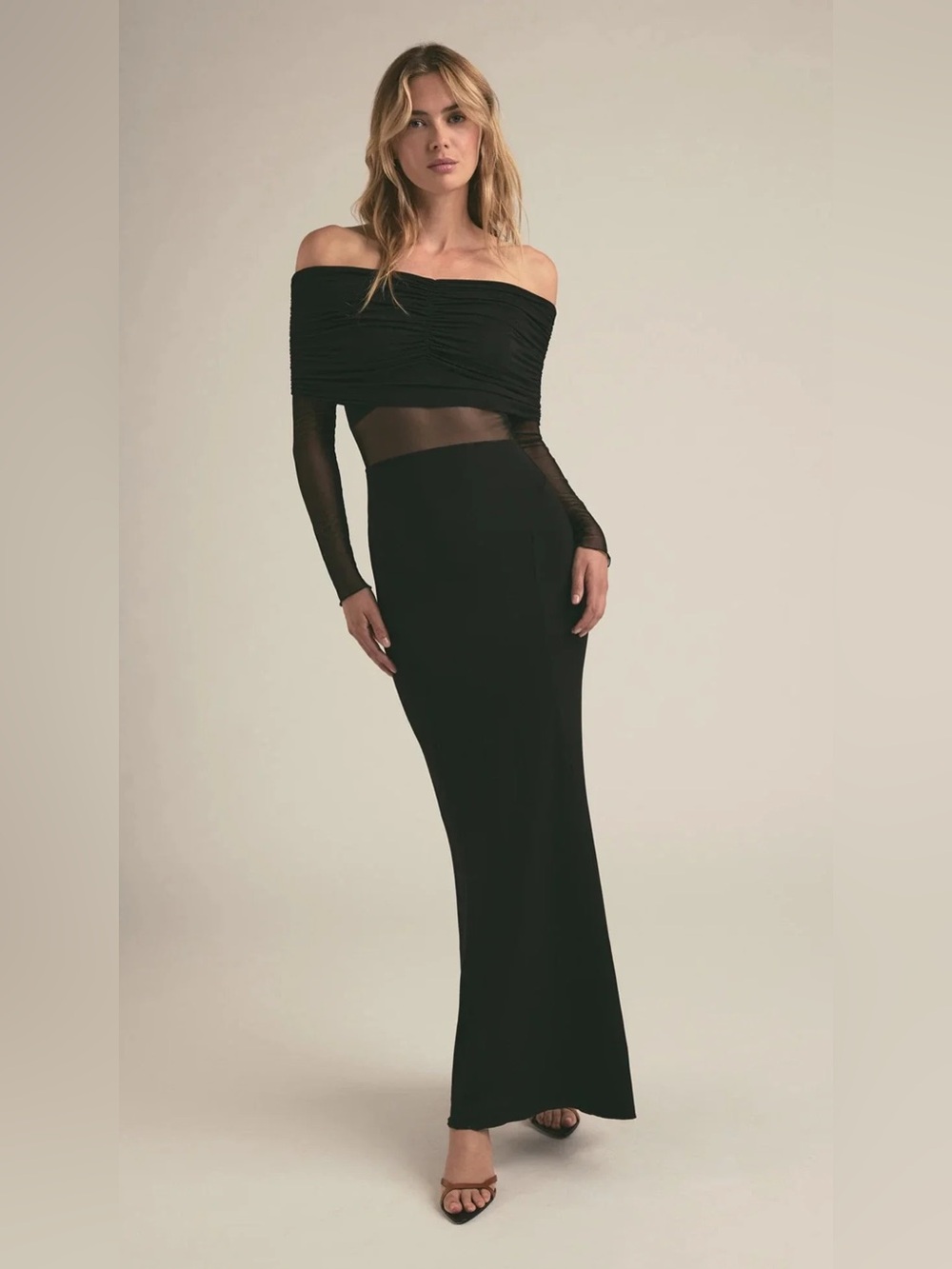 Favorite Daughter New Era Off the Shoulder Dress in Black